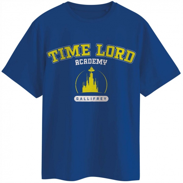 Doctor Who Time Lord Academy Blue Adults T-Shirts